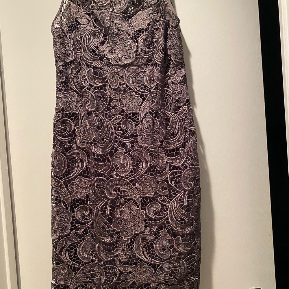 Adrianne pappel party lace dress in lace